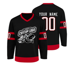 Stitched Printed Personalization Custom Hockey Team Jersey with Stitched Printed Name Number Logo for Team Uniforms