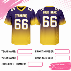 Lightweight Personalized Team Football Jersey Stitched Printed Team Customization