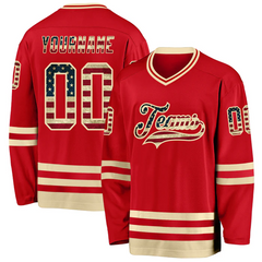Custom Hockey Game Jersey for Office Teams with Personalized Player Details for Teams Families and Fans