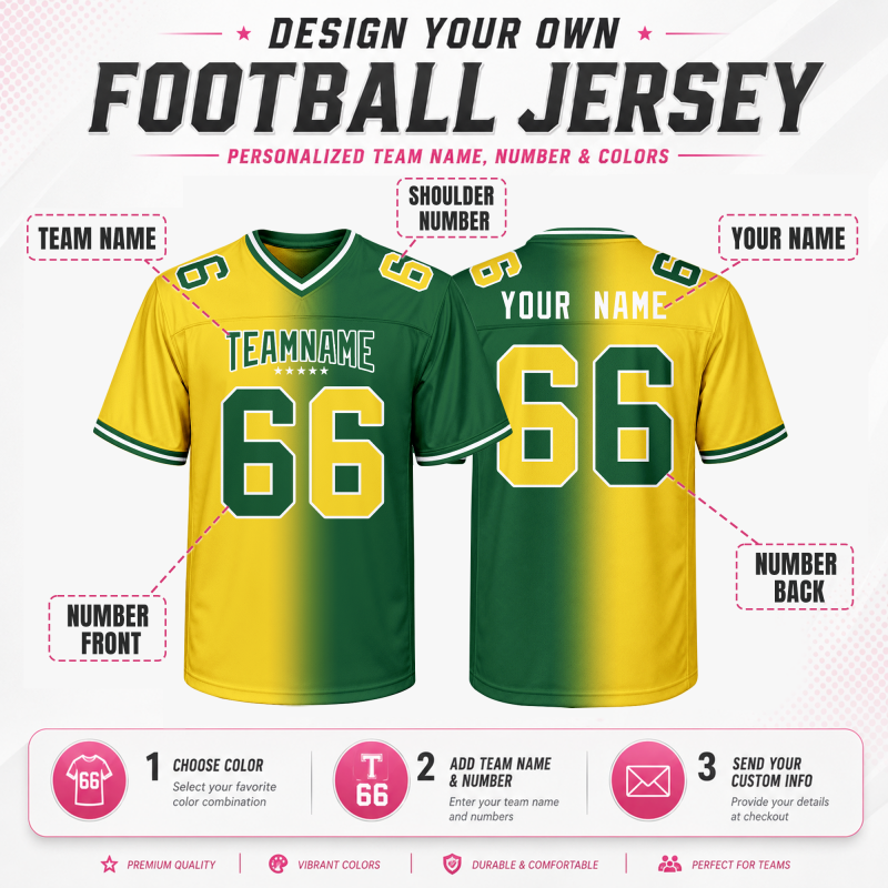 Personalized Football Team Jersey Stitched Printed Name Number for Fan Groups
