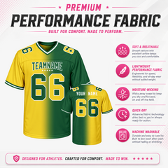 Personalized Football Team Jersey Stitched Printed Name Number for Fan Groups
