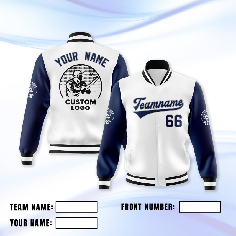 Team Personalized Jacket with Sleeve Design Printed and Embroidered for Community Event