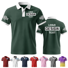 Custom Work Printed Polo Shirt with Printed Logo Name for Men Women Youth