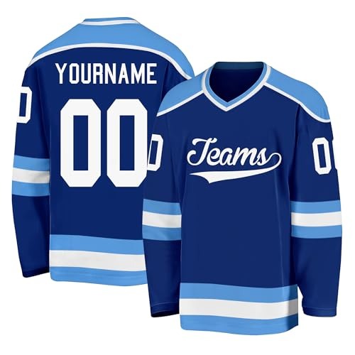 Custom Hockey Fan Jersey Modern Stitched Printed Hockey Design with Stitched Printed Name Number Logo for Team Uniforms