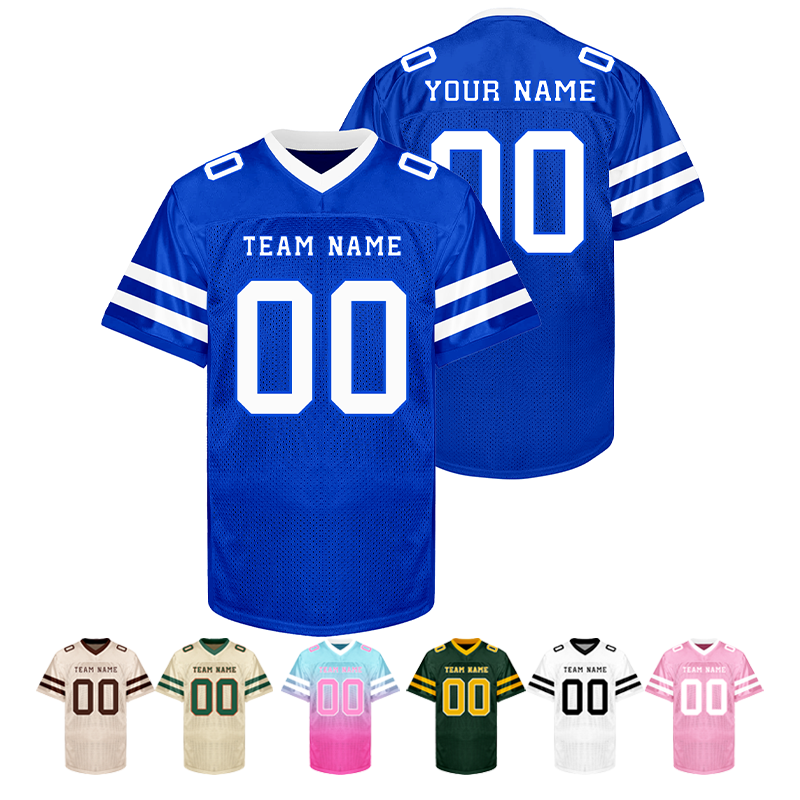 Stitched Printed Name Number Logo Custom Football Team Jersey
