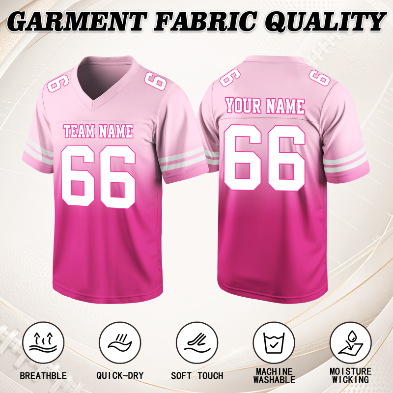 Stitched Printed Team Logo Custom Football Team Jersey for Pep Rally Outfit