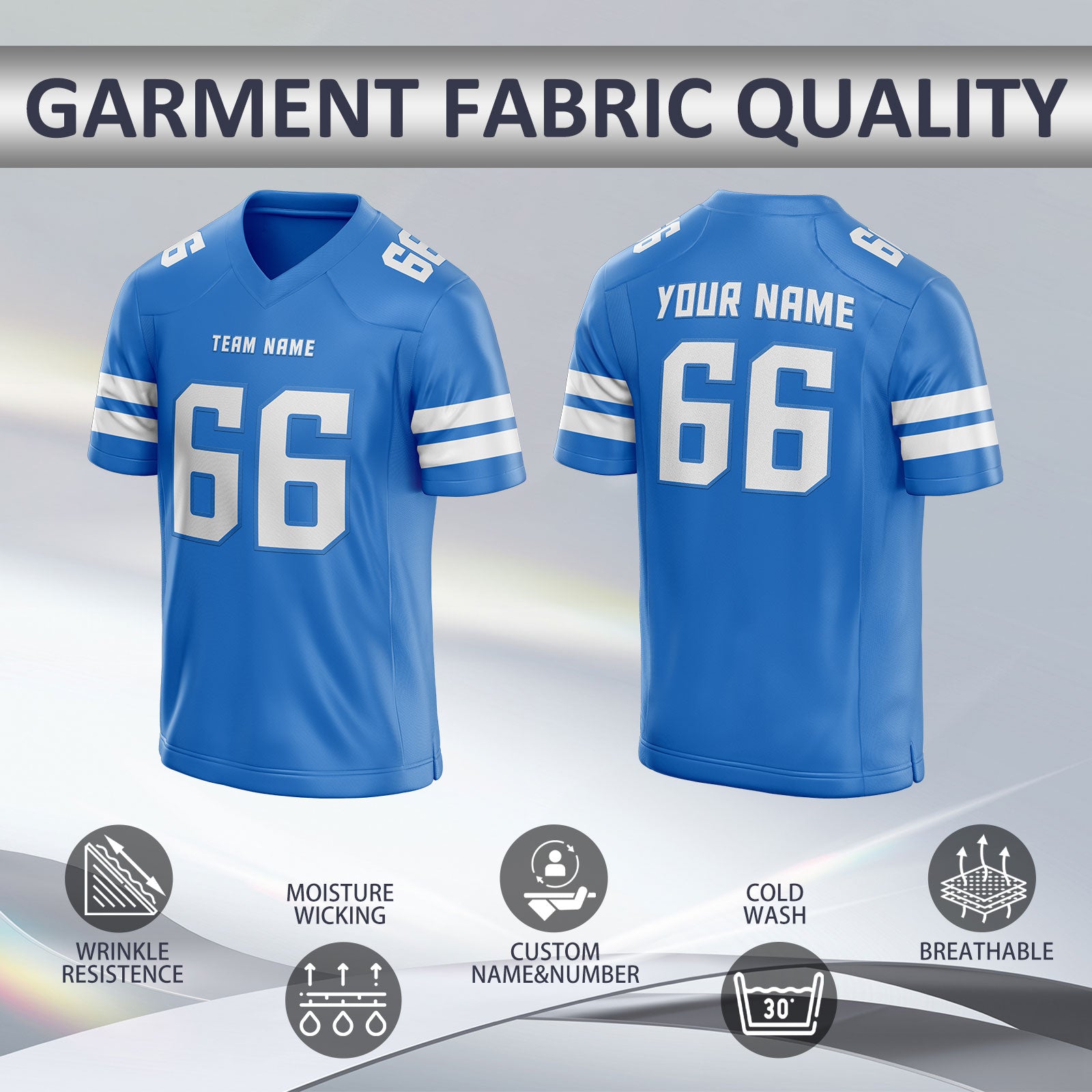 Stitched Printed Custom Design Personalized Football Jersey