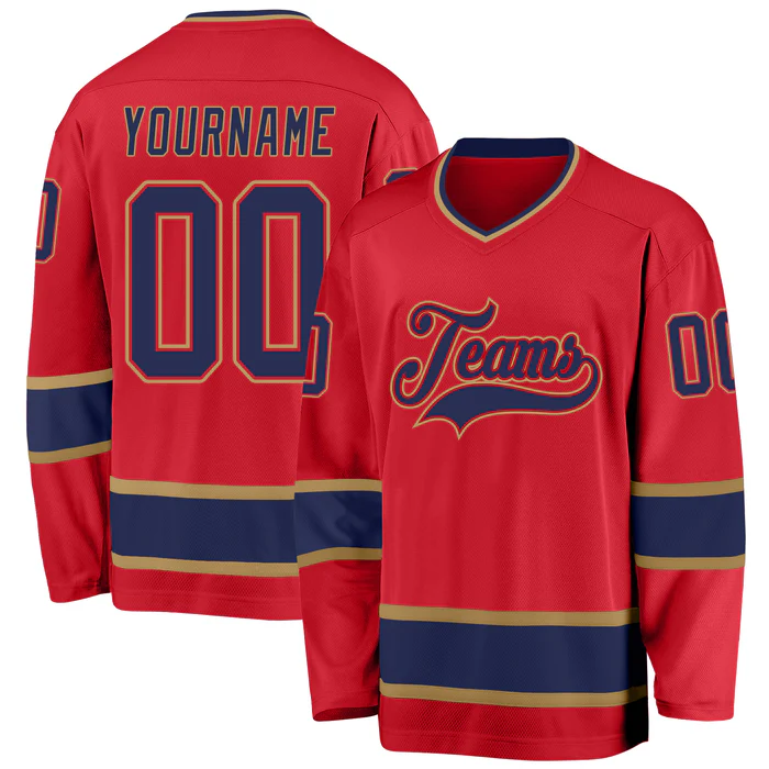 Custom Hockey Jersey with Custom Lettering Game Day Shirt with Personalized Name Number Logo for Teams Players and Fans