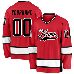 Stitched Printed Custom Design Custom Hockey Jersey with Name and Number with Stitched Printed Name Number Logo for Team Uniforms