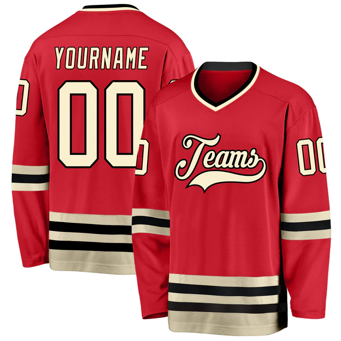 Custom Hockey Fan Shirt Stitched Printed Name Number for Family Matching with Stitched Printed Name Number Team Logo for Men Women Youth Kids
