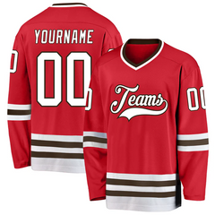 Stitched Printed Personalization Custom Hockey Shirt with Stitched Printed Name Number Logo for Team Uniforms