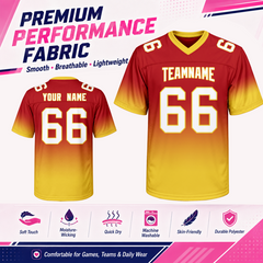 Stitched Printed Custom Design Custom Football Game Jersey with Custom Patch Logo