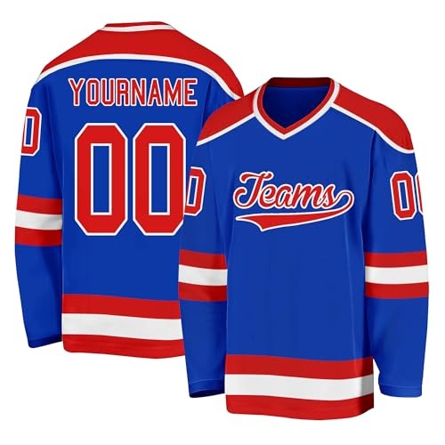 Stitched Printed Custom Hockey Fan Jersey for Party Wear with Stitched Printed Name Number Team Logo for Men Women Youth Kids