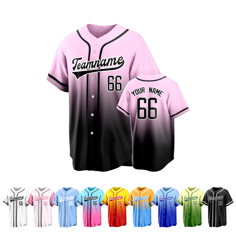 Personalized Baseball Jersey with Team Name and Logo for Sports Fans