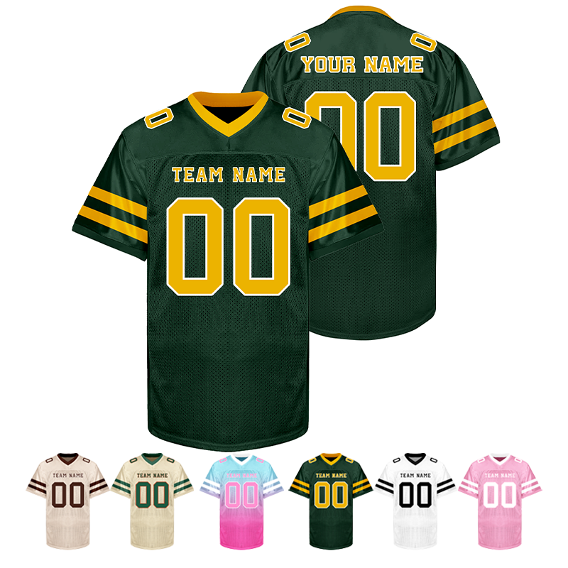 Personalized Team Football Jersey with Name and Number Game Day Shirt