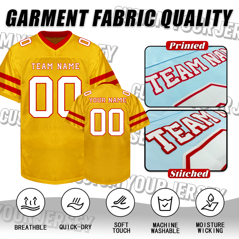 Stitched Printed Team Customization Custom Football Team Uniform