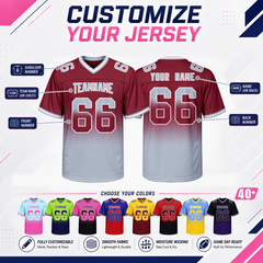 Custom Game Day Football Jersey Stitched Printed Team Customization for Men Women Kids