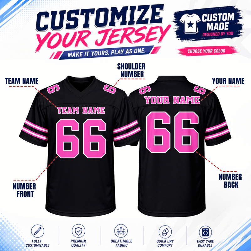 Athletic Custom Football Uniform Stitched Printed Team Logo