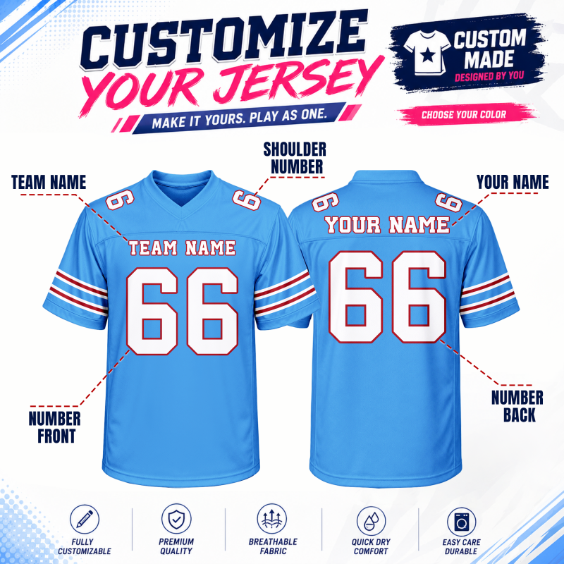 Personalized American Football Jersey Urban Stitched Printed Name Number Logo