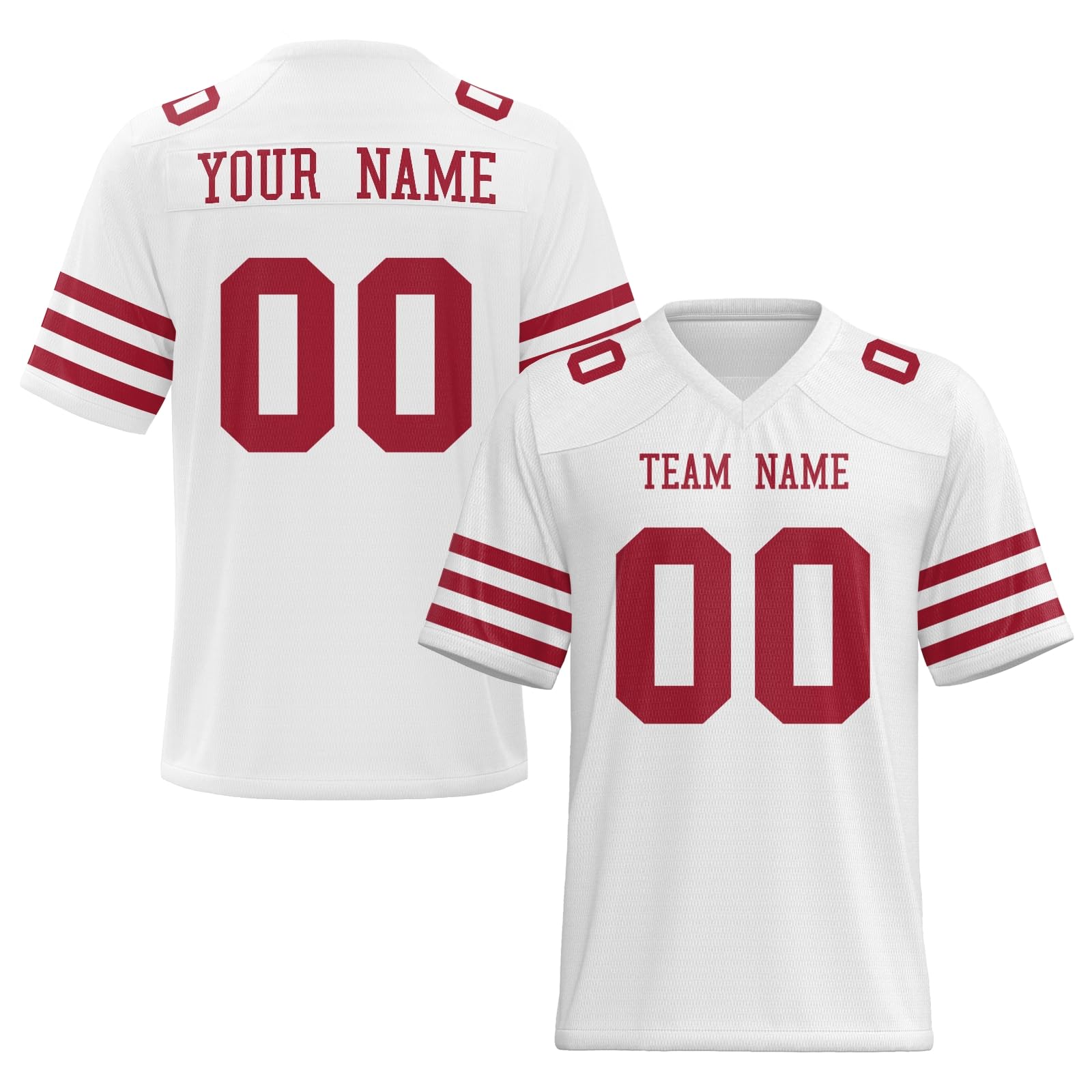 Stitched Printed Name Number Logo Personalized Football Jersey