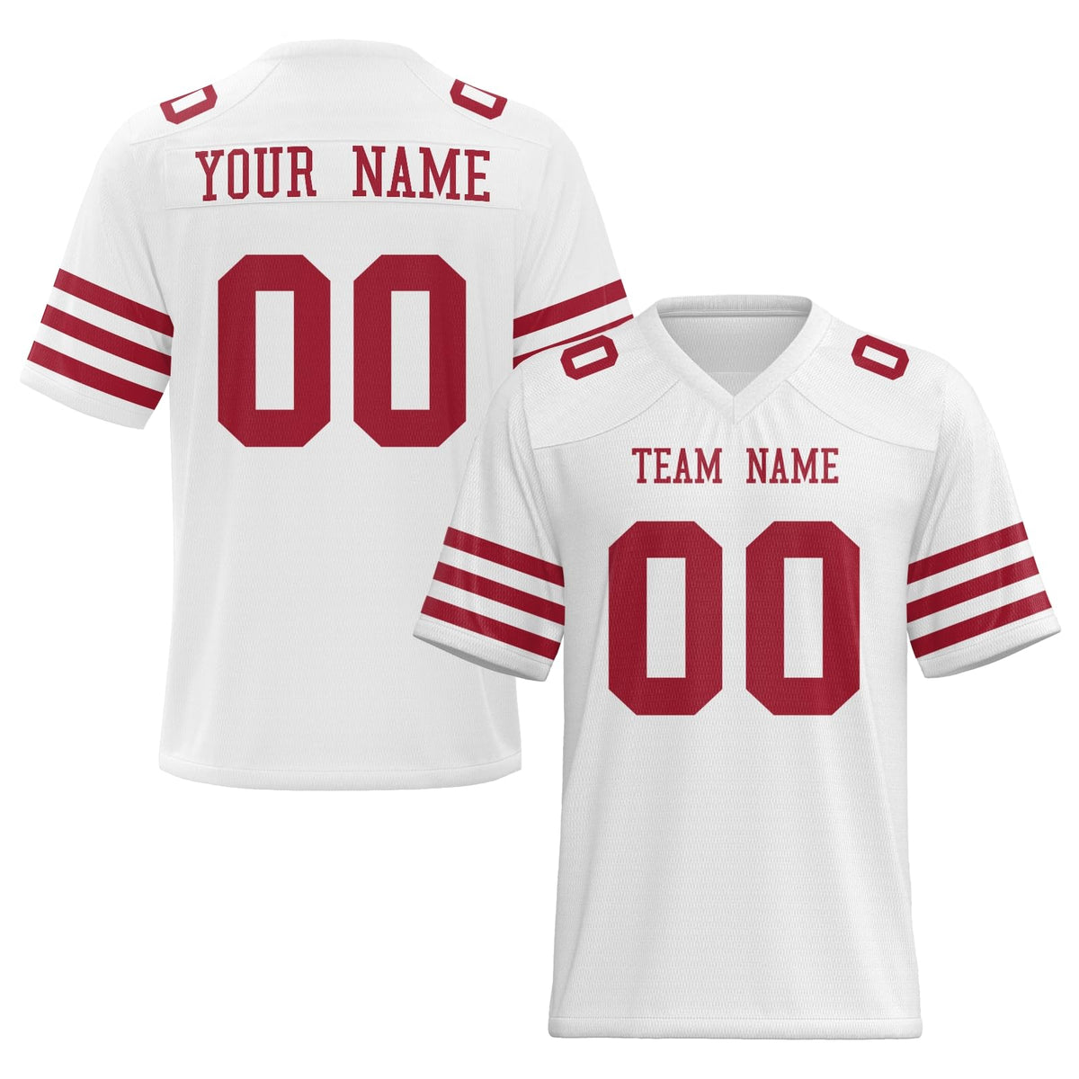 Stitched Printed Name Number Logo Personalized Football Jersey