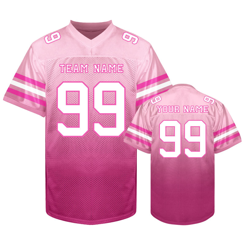 Short Sleeve Personalized Team Football Jersey Stitched Printed Team Logo
