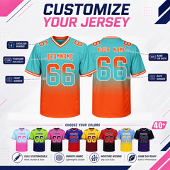 Stitched Printed Name Number Logo Custom Football Team Uniform for Family Game Day