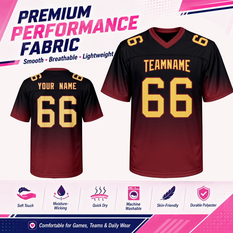 Stitched Printed Custom Design Custom Football Shirt with Personalized Team Logo