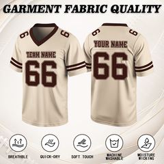 Custom Game Day Football Jersey with Back Name and Number Stitched Printed Team Logo