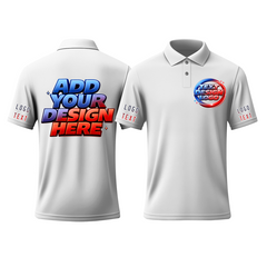 Custom Printed Polo Work Uniform with School Logo for Fan Groups