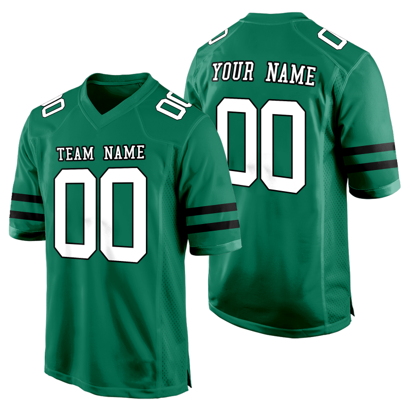 Custom Football Fan Jersey with Custom Patch Logo with Stitched Printed Team