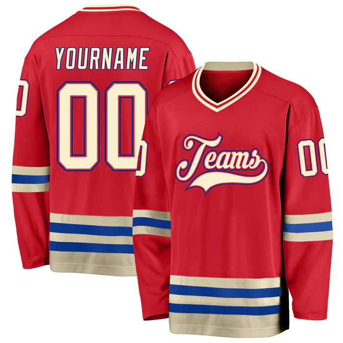 Regular Fit Custom Hockey Uniform for Team Captains with Player Name Number Team Logo for Game Day and Gifts