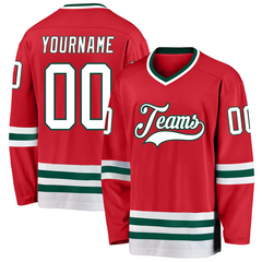 Stitched Printed Name Number Logo Custom Ice Hockey Jersey with Sleeve Number for Teams Players Fans Men Women Youth Kids