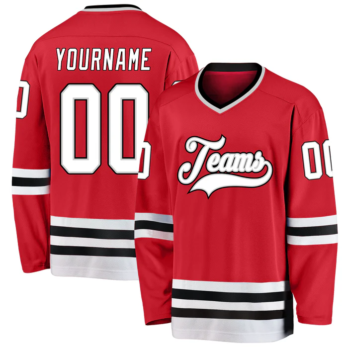 Custom Hockey Jersey with Full Custom Design Game Day Shirt with Player Name Number Team Logo for Game Day and Gifts
