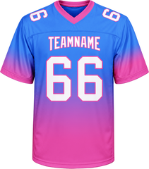 Custom Football Uniform with Custom Lettering for Season Opener