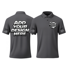 Custom Work Printed Polo Shirt for Group Outfit with Printed Logo Name Text