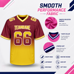 Custom Football Game Jersey Stitched Printed Team Logo for Men Women Youth Kids