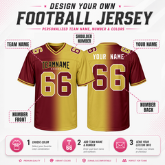 Stitched Printed Name Number Logo Custom Football Team Jersey for Fan Day Outfit