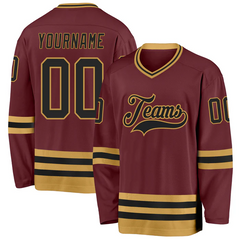 Custom Hockey Fan Jersey with Full Custom Design Stitched Printed Team Logo with Stitched Printed Name Number Team Logo for Men Women Youth Kids