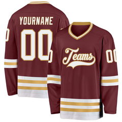 Custom Hockey Team Jersey with Team Name and Logo Hockey Gift with Stitched Printed Team Logo Name Number for Hockey Clubs