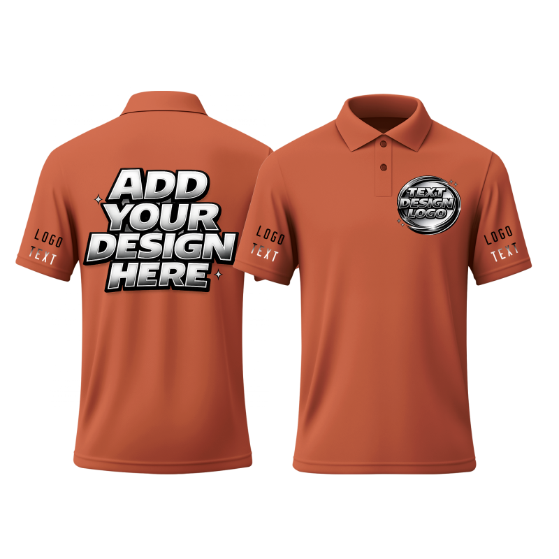 Custom Printed Logo Polo Uniform with Employee Name and Logo for Sports Teams