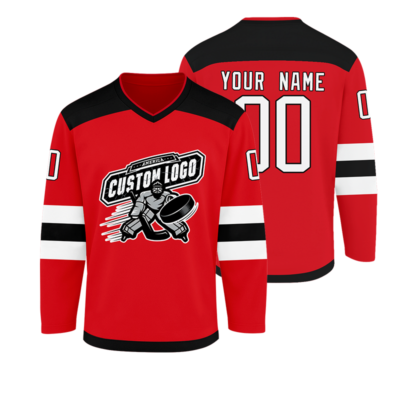 Stitched Printed Hockey Design Custom Hockey Practice Jersey with Custom Patch Logo for Teams Players Fans Men Women Youth Kids