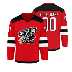 Stitched Printed Hockey Design Custom Hockey Practice Jersey with Custom Patch Logo for Teams Players Fans Men Women Youth Kids