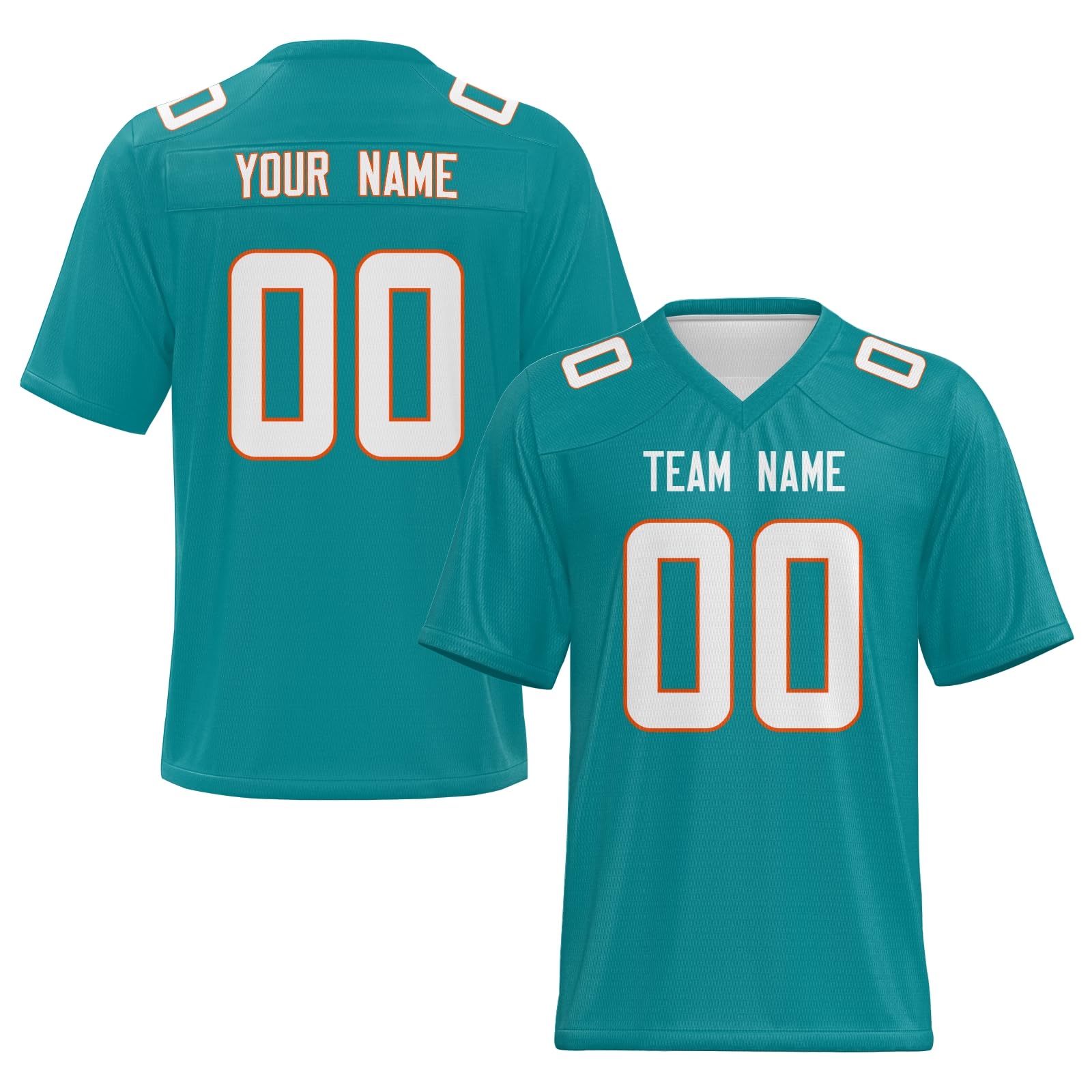 Personalized American Football Jersey with Front Team Name and Back Number Fan Gift