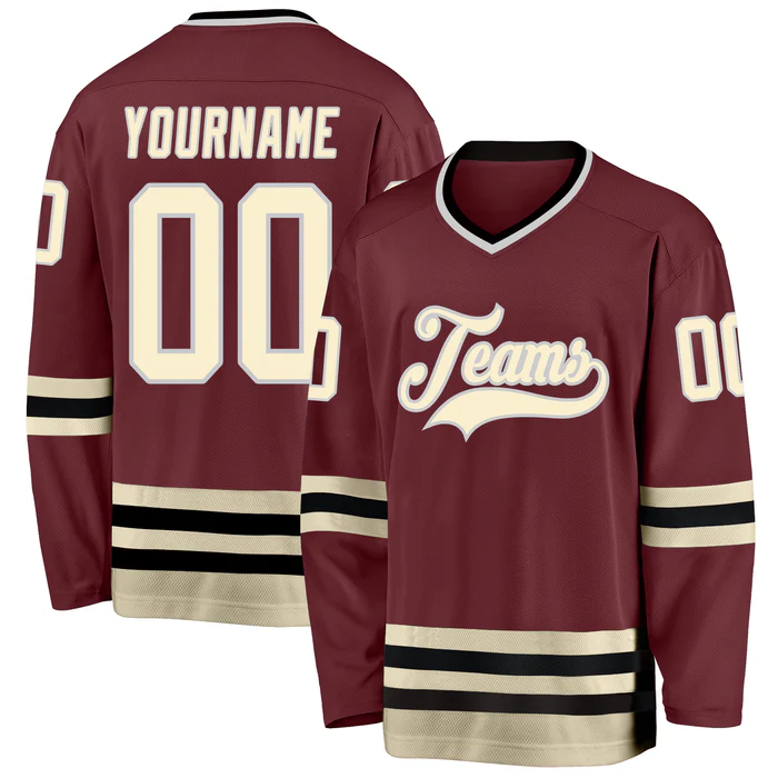 Custom Hockey Uniform Oversized Stitched Printed Team Logo with Stitched Printed Name Number Team Logo for Men Women Youth Kids