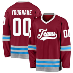 Custom Youth Hockey Jersey with Custom Team Logo Team Uniform with Player Name Number Team Logo for Game Day and Gifts