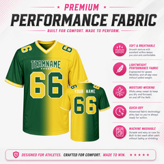 Slim Fit Custom Football Game Jersey Stitched Printed