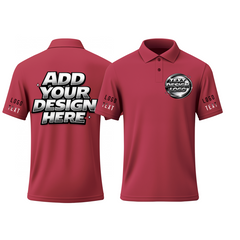 Personalized Golf Printed Polo Shirt with Brand Logo for Club Event