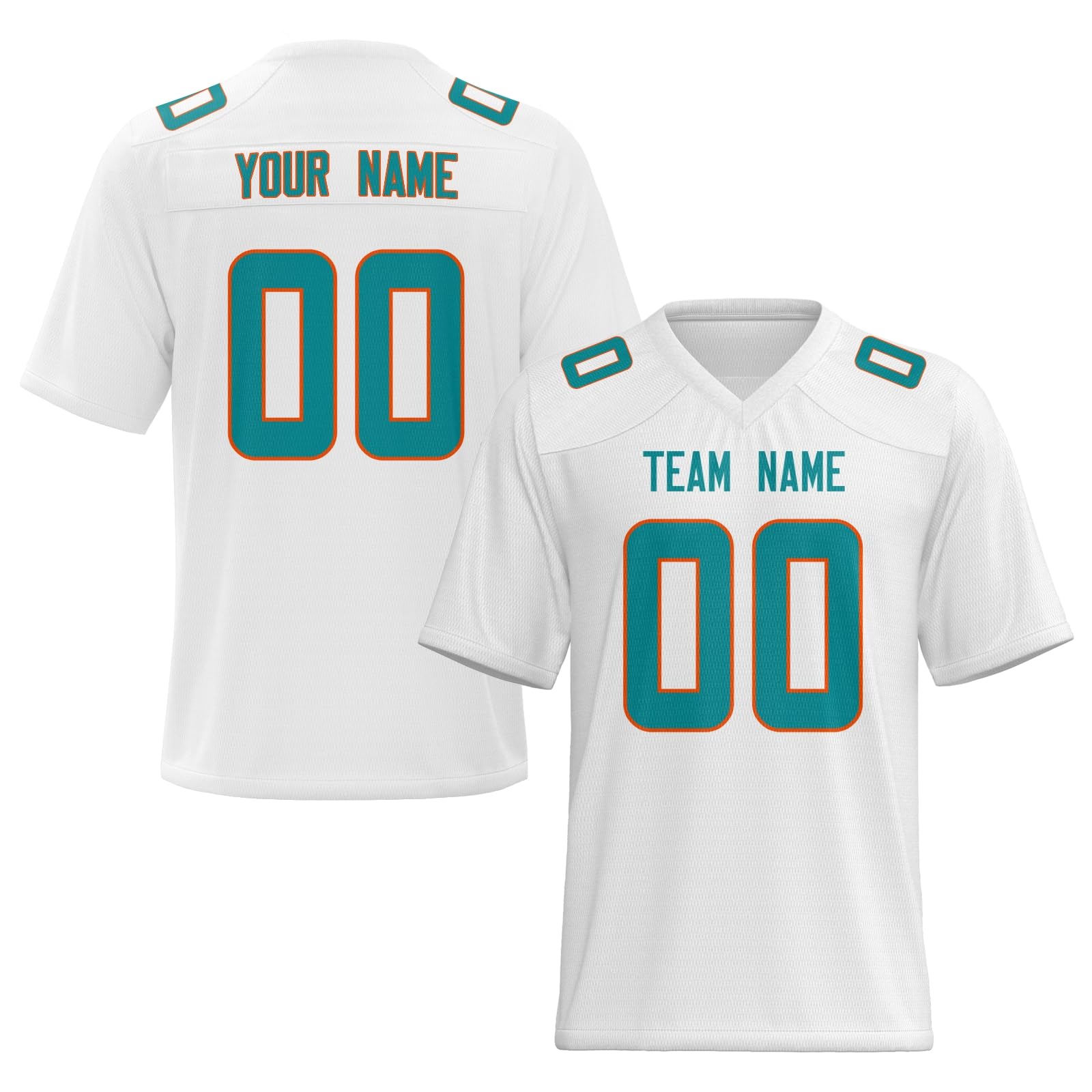 Custom Football Jersey with Front Team Name and Back Number Fan Gift