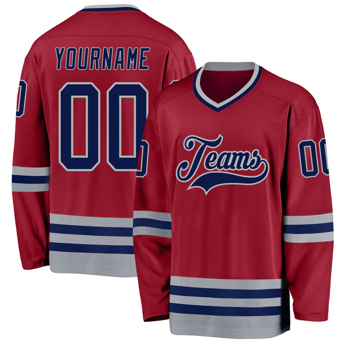 Custom Hockey Uniform Stitched Printed Name Number Logo for Family Matching Shirt for Teams Players Fans Men Women Youth Kids